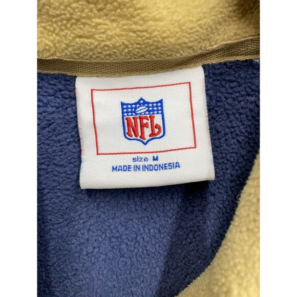 NFL St Louis Rams 1/4 Zip Sweater Mens Medium Fleece Zip Sweater Y2K - Picture 5 of 7